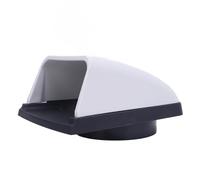 ciciglow Assunzione Marina SCARICO Ventilatore Cawl Cowl, Coperchio di Sfiato Dell'aria 3 Pollici per gli Accessori per Yacht per (Bianco e nero)
