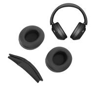 ciciglow Auricolari per Cuffie WH XB910N, Auricolari di Sostituzione della Spugna in Pelle Proteica Morbida con Copertura della Fascia, Cuscini Auricolari Auricolari (BLACK)