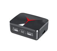 ciciglow Auricolari True Wireless M90, 5.3, Controllo Touch, Custodia di Ricarica da 1200 MAh, Uscita USB, Display LED, per Amanti della Musica