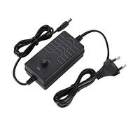 ciciglow Caricabatterie Alimentatore 2A 72W, Adattatore di Alimentazione a Tensione Regolabile da 24v a 36V con Design a Manopola Funzione di Protezione Multipla, per Monitoraggio, Luci a