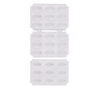 ciciglow Comodo Stampo per Polpette e Strumento di Pressatura per Polpette Dalla Forma Perfetta, Realizzato in ABS Resistente per Chef Casalinghi (Nove griglie)