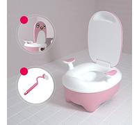 ciciglow Comodo WC per Vasino con Design del Coperchio, Sedia Leggera per Vasino per Bambini e Bambine (PINK)