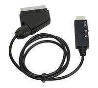 ciciglow Convertitore di Interfaccia Multimediale da SCART a HD, Cavo Adattatore 1080p 60Hz con Alimentazione Micro USB, Convertitore Plug and Play per Registratore DVD TV VCR