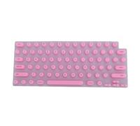 ciciglow Coperchio da Tastiera, Protezione a Silicone Morbida per OS X Pro 14 16 AIR 13 15 2021 a 2024, con Design a Chiave Cilindrica a Forma di Torre per un Comfort di Digitazione di (Rosato)