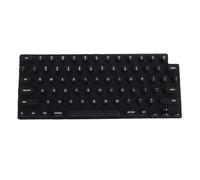 ciciglow Coperchio da Tastiera, Protezione a Silicone Morbida per OS X Pro 14 16 AIR 13 15 2021 a 2024, con Design a Chiave Cilindrica a Forma di Torre per un Comfort di Digitazione di (BLACK)