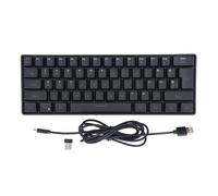 ciciglow Design 3 in 1, Illuminazione RGB, Tastiera Wireless a Lunga Durata della Batteria 61 Tasti per Laptop, Telefono, Tablet (BLACK)