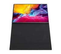 ciciglow Display Portatile da 14,5 Pollici, Schermo per Laptop IPS 4K, Frequenza di Aggiornamento 60 Hz, Leggero e Portatile, Supporto Regolabile, Display a Doppio Schermo, Porta Multipla