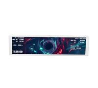 ciciglow Display Temperatura PC 9,2 Pollici, Monitoraggio Efficiente per | Pannello sensore intelligente, supporto immagini, layout personalizzabili, temi dinamici