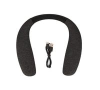 ciciglow EBS 908 Altoparlante Bluetooth con Archetto da Collo, Altoparlante Indossabile Wireless con Suono Stereo, Portatile per il Corpo, Chiamate a Mani Libere, Nero