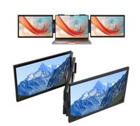 ciciglow Estensore per Schermo Portatile, Monitor Portatile con Doppio Display FHD 1080P 60Hz IPS da 14 Pollici, Schermo Portatile Doppio Estensore Tipo C per per OS X, Plug and Play