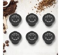 ciciglow Filtri per Capsule di caffè Riutilizzabili Ricaricabili da 6 Pezzi per Macchine da caffè Domestiche Realizzati in Plastica Resistente e Acciaio Inossidabile