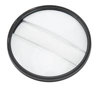 ciciglow Filtro Diottrico a Doppio Vetro Diviso, 77 Mm Double Half Moon Glass Kaleidoscope Effects Filter Filtro Rotante Primo Piano Sfocatura Fotografia Accessorio SLR