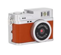 ciciglow Fotocamera Digitale 1080P, Fotocamera da Viaggio Compatta con Schermo da 0,96", Piccola Videocamera Portachiavi da 20 MP per Scattare Foto in Bicicletta Alpinismo (BROWN)