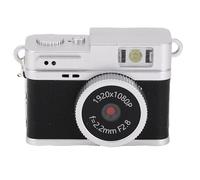 ciciglow Fotocamera Digitale 1080P, Fotocamera da Viaggio Compatta con Schermo da 0,96", Piccola Videocamera Portachiavi da 20 MP per Scattare Foto in Bicicletta Alpinismo (BLACK)