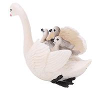 ciciglow Giocattolo Cigno Bianco Ad Alta Simulazione con Posa Carina per Bambini Che Imparano la Conoscenza degli Animali Giocattolo Sensoriale per L'educazione Precoce