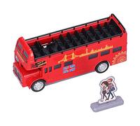ciciglow Giocattolo Simulato di Autobus con Suoni e Luci Realizzato in Lega per L'intrattenimento dei Bambini ((rosso))