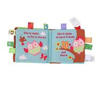 ciciglow Libro in Stoffa con Sonaglio per L'apprendimento degli Animali Carini per Bambini, per lo Sviluppo del Cervello delle Mani del Bambino Che Gattona (Tipo 2)