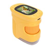 ciciglow Microscopio Digitale Portatile per Bambini, Mini Microscopi con Messa a Fuoco Automatica 1500X 1080P, Giocattolo Educativo Portatile con 8 Luci LED e Schermo da 2" per St