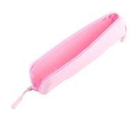 ciciglow Mini Borsa in Silicone Astuccio da Viaggio con Cerniera per Matite per Forniture Cosmetiche per Trucco, Comoda Borsa per Penne in Silicone, 7,9x1,9x1,0 Pollici, A Prova di Perdite Facile da