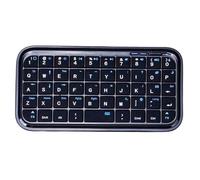 ciciglow Mini Tastiera, Tastiera Compatta Dual Mode Wireless e Cablata, da Viaggio Ricaricabile con Tasti Silenziosi e Batteria da 300 MAh per Telefono Tablet Portatile (Nero retroilluminato)