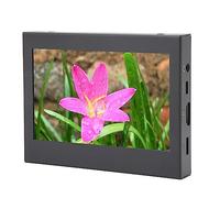 ciciglow Monitor Touch Screen, Piccoli Monitor IPS, Porta USB VGA, Staffa Regolabile in Lega di Alluminio per la Comunicazione di Potenza