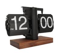 ciciglow Orologio a Fogli Mobili, Orologio a Fogli Mobili Digitale su Lato Orologio a Fogli Mobili Meccanico Automatico retrò Orologio da Tavolo per Soggiorno Domestico 24 Ore
