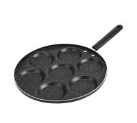 ciciglow Padella Antiaderente Padella a 7 Fori Rotondi per di Famiglia e Hotel Alluminio Resistente 47 X 30 X 2,5 Cm