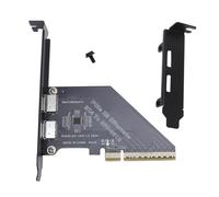 ciciglow PCIe a Oculink SFF 8612 Scheda Adattatore, PCIe X8 a SFF 8612 Adattatore Esterno Supporta PCIe Gen4 X8 Larghezza di Banda 128Gbps, con Connettori Saldati