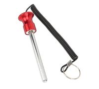 ciciglow Perno per Pila Pesi da Palestra, Perno di Bloccaggio Selettore Perno Macchina per Pesi Magnetici con Cordino, Perni per Pesi di Ricambio per Attrezzature per (Rosso 8mm 80MM)
