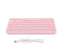 ciciglow Piccola Tastiera Cablata Silenziosa USB Rosata con Piedini Antiscivolo per il Gioco (versione tedesca)