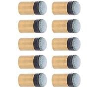 ciciglow Puntali per Stecche da Biliardo Premium da 10 Pezzi, Pelle PU di Alta qualità per Un Perfetto Controllo della Palla, Ideali per Gli Appassionati di Biliardo e Snooker, Facili da Attaccare