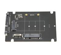 ciciglow Scheda Adattatore da M.2 NGFF a SATA SSD, Adattatore Convertitore Ad Alta velocità da 6 Gbps per S107 RTK Supporta 2230/2242/2260/2280 SSD M.2 e MSATA 26,8/50,95 Mm SSD