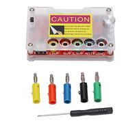 ciciglow Scheda Breakout ATX, Scheda Breakout Alimentazione ATX 24 Pin con Manopola di Tensione Regolabile ADJ Multivoltaggio Compatibile con Microcontrollori 3.3V, STM32