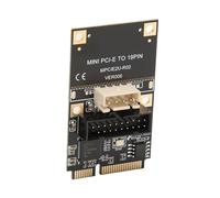 ciciglow Scheda di Espansione Frontale Mini PCIE a USB 3.2, Hot Swap USB da 5 Gbps, Trasmissione Stabile, capacità Indotta Dall'energia Solare, Supporto WINXP WIN7 Win 8 10 11