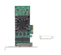 ciciglow Scheda di Rete PCIE a 4 Porte, per I210 Adattatore per Scheda di Rete Gigabit PCIE con 4 Porte RJ45 in Rame 100/1000/2500Mbps
