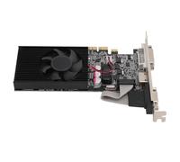 ciciglow Scheda Grafica da Gioco, Scheda Grafica DDR3 64BIT da 1 GB Risoluzione 2560x1600 Interfaccia DVI VGA con Ventola per Computer Desktop