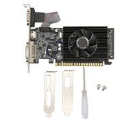 ciciglow Scheda Grafica G210 1GD3, Schede Grafiche per Computer GDDR3 a 64 Bit Ventola di Raffreddamento 520/500 MHz Porte VGA DVI HDMI Scheda Video per Giochi PCI Express 2.0 X 16
