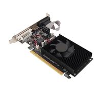 ciciglow Scheda Grafica GT610, 1 GB DDR3 64 Bit PCI Express 2.0 X 16 Scheda Grafica di Gioco con Ventola di Raffreddamento Silenziosa Supporto DVI VGA HDMI