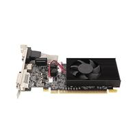 ciciglow Scheda Grafica GT610 da 2 GB, Schede Grafiche per Computer DDR3 a 64 Bit Ventola di Raffreddamento 810/1000 MHz Porte VGA DVI HDMI Scheda Video da Gioco PCI Express 1.1 X 16