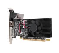 ciciglow Scheda Grafica GT710 PCI E, Scheda Grafica da Gioco per Computer Desktop DDR3 64BIT PCI Express 2.0 16X da 2 GB Supporto per Ventola di Raffreddamento Singola Porta HDMI VGA DVI,