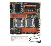 ciciglow Scheda Madre X99, LGA 2011 3 CPU 8xDDR4 DIMM, 6xSATA3.0, PCIe 3.0 32Gbps, 2xNVME M.2 RJ45 Interfaccia Tastiera Mouse PS/2 di Rete, Scheda Madre Desktop USB 3.2/2.0