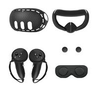 ciciglow Set di 3 Coperture Protettive per Lenti in Silicone per Accessori VR Protezione a 360 Gradi Anti-perdite di Luce Comfort Migliorato per Giocatori e Amanti del Cinema/Bianco (BLACK)