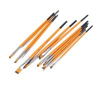 ciciglow Set di Pennelli Acrilici, Setole in Nylon e Manico in Legno