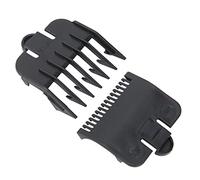 ciciglow Set di Pettini Guida per Tagliacapelli per un Controllo Preciso della Lunghezza dei Capelli e una Toelettatura per Principianti 2 Pezzi (BLACK)