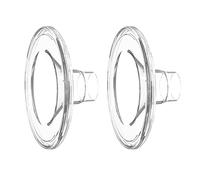 ciciglow Set di Ricambio per Accessori per Tiralatte in Silicone Alimentare Maggiore Durata, Include 2 Valvole a Becco D'anatra per Kit di Estrazione del Latte Materno (Coppa per il seno da 24 mm)