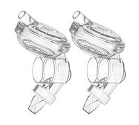 ciciglow Set di Ricambio per Accessori per Tiralatte in Silicone Alimentare Maggiore Durata, Include 2 Valvole a Becco D'anatra per Kit di Estrazione del Latte Materno (Connettore)