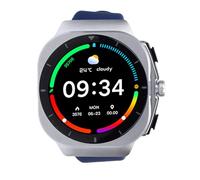 ciciglow Smart Watch, Schermata da 1,46 Pollici 360x360 Risoluzione con Call 100 Sports Modes Sleep Tracker, per Eseguire Yoga in Bicicletta da Yoga (BLUE)