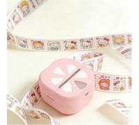 ciciglow Stampante per adesivi, mini stampante termica portatile, stampante per etichette Bluetooth senza inchiostro, per lavori fai da te, diari, uso domestico e ufficio, include 3 rotoli di carta