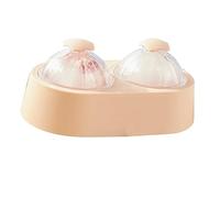 ciciglow Stampo per Palline di Ghiaccio Vassoio Rotondo per Cubetti di Ghiaccio con Coperchio, Custodia per Frecce Vassoio per Palline per Zuppe di Alimenti per Bambini, Materiale Siliconico Premium