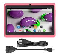 ciciglow Tablet PC da 7 Pollici, Protezione per Gli Occhi con CPU Quad per Tablet per Bambini, Mini Tablet con Supporto Rom da 8 GB WiFi Doppia Fotocamera per Android (Rosa)
